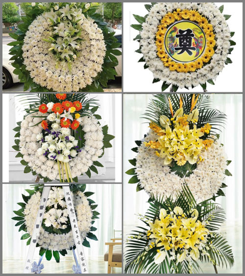 四川成都彭州市濛阳镇泉沟村花圈速递